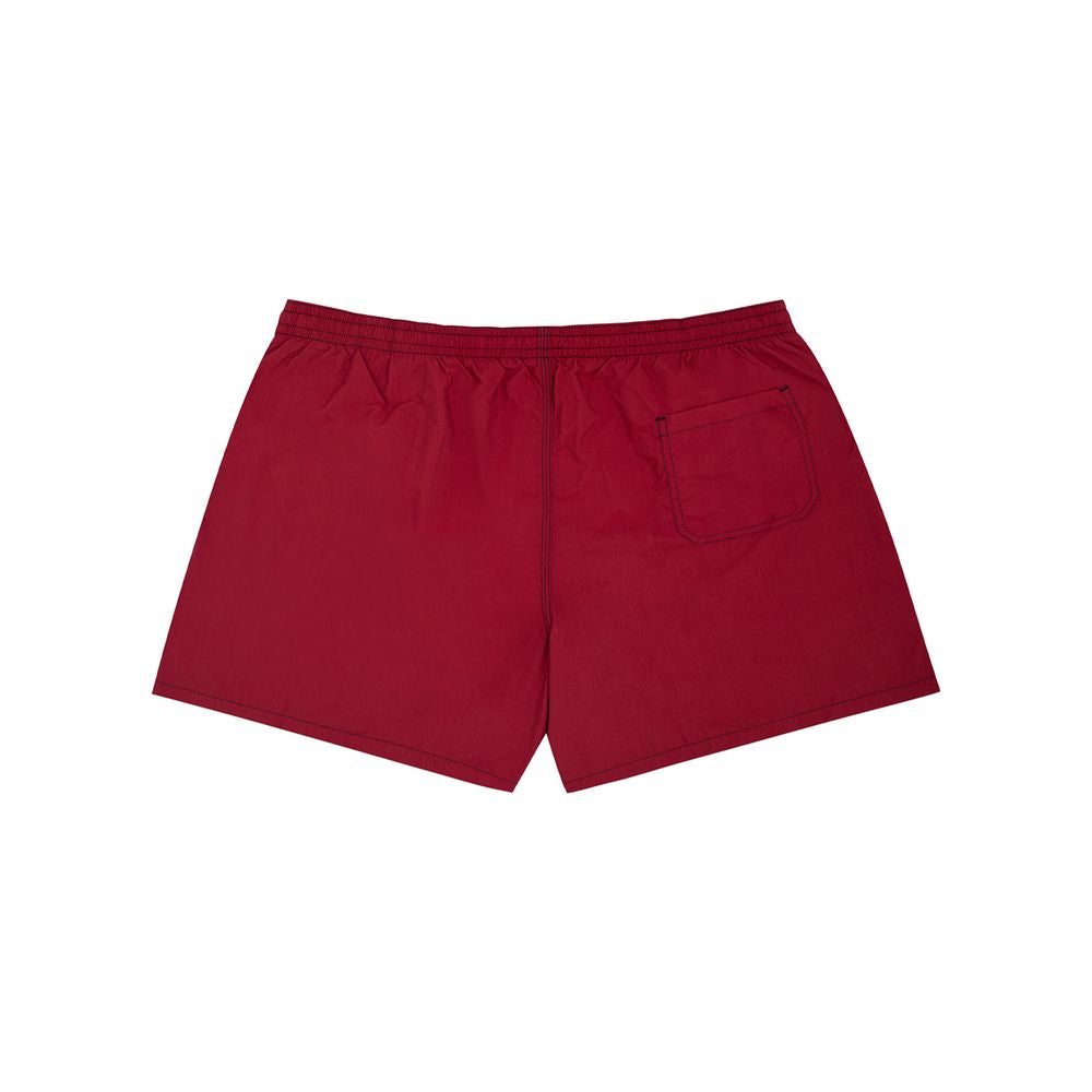 Röda badkläder i polyester