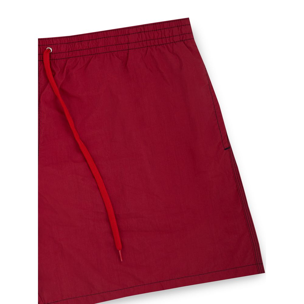 Röda badkläder i polyester
