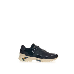 Lardini Black Suede Leather Athletic Sneakers