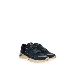 Lardini Black Suede Leather Athletic Sneakers