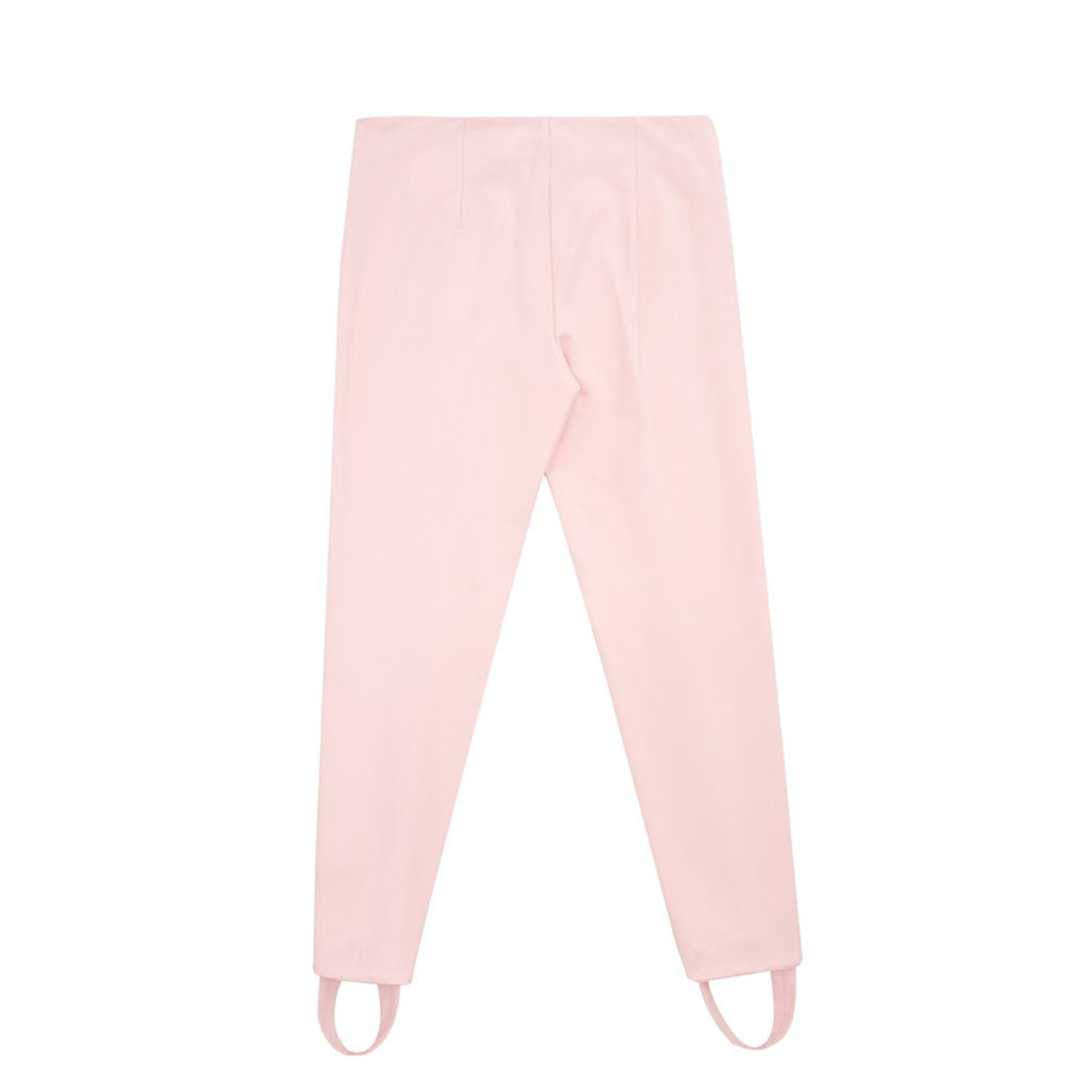 Eleganta rosa viskosbyxor för en elegant stil