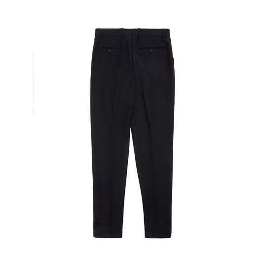 Dolce &amp; Gabbana Eleganta Polyester Svarta Byxor för Herr