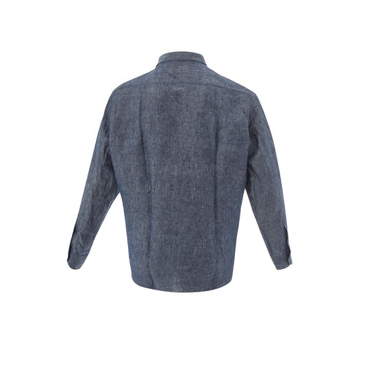 Lardini Elegant Linblå Skjorta för Herrar