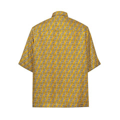 Fendi Yellow Silk Shortsleeve Shirt
