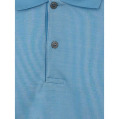 Dunhill Blue Cotton Polo Shirt