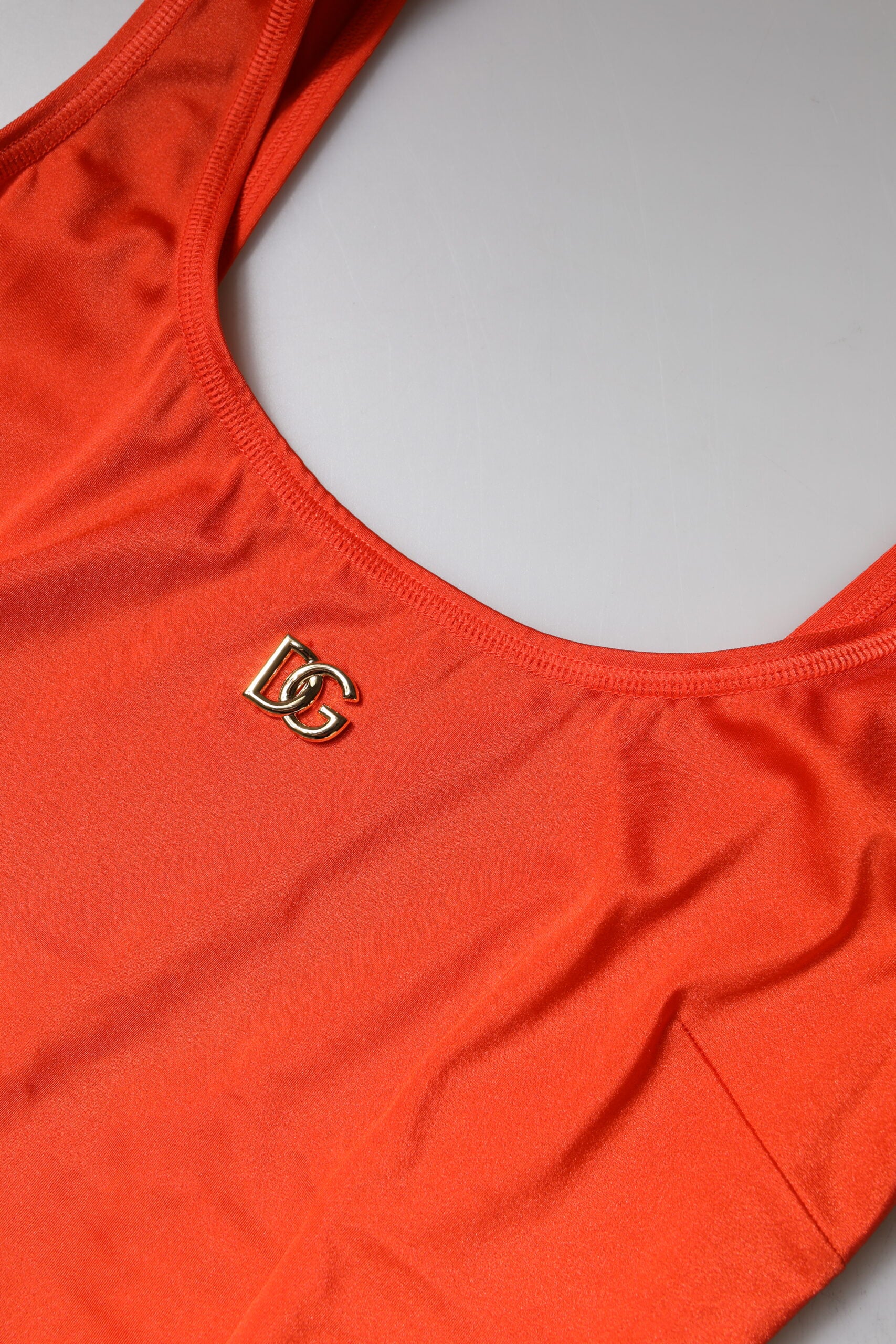 Orange Ärmlös Bodycon Jumpsuit Klänning
