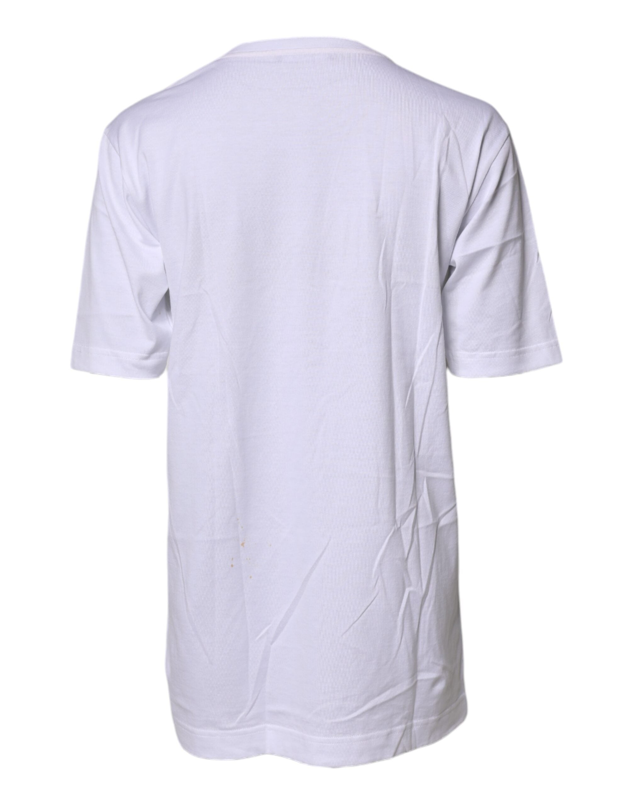 Dolce & Gabbana White #DGFAMILY Embroidery Cotton T-shirt