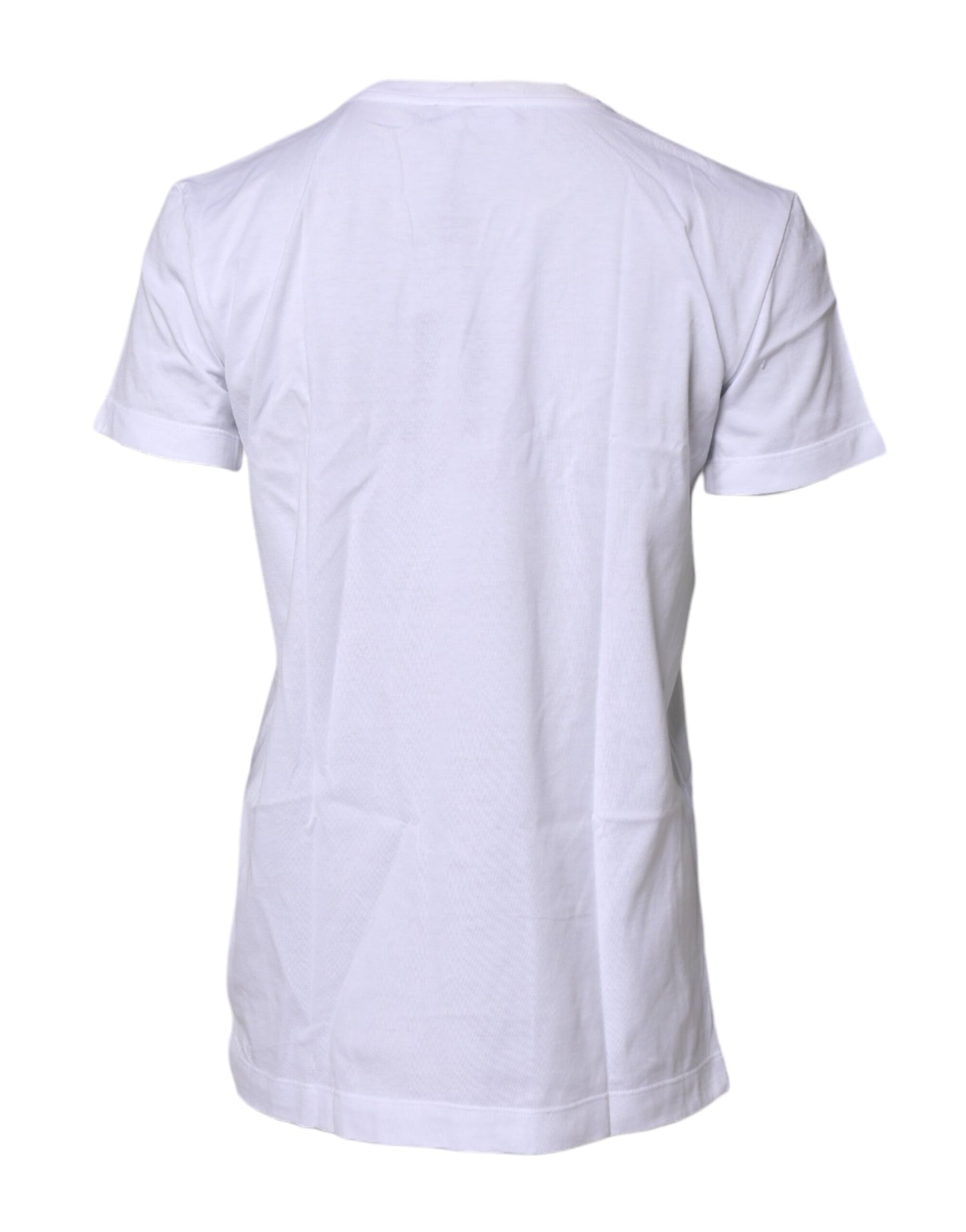 Dolce &amp; Gabbana Hvit Kortermet Topp Med Rund Hals T-skjorte