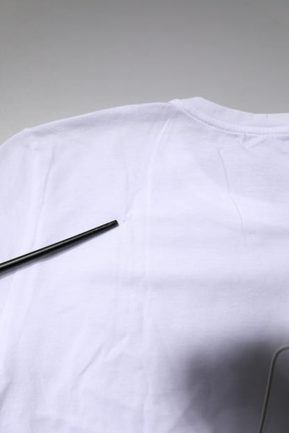 Dolce &amp; Gabbana Hvit Kortermet Topp Med Rund Hals T-skjorte