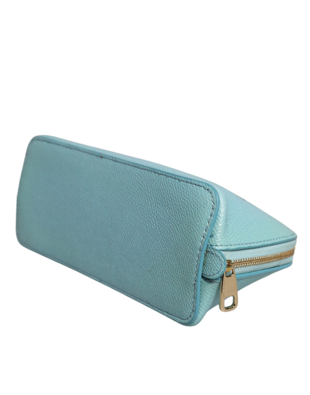 Lyseblå skinnveske Clutch Mini Purse Pouch Bag