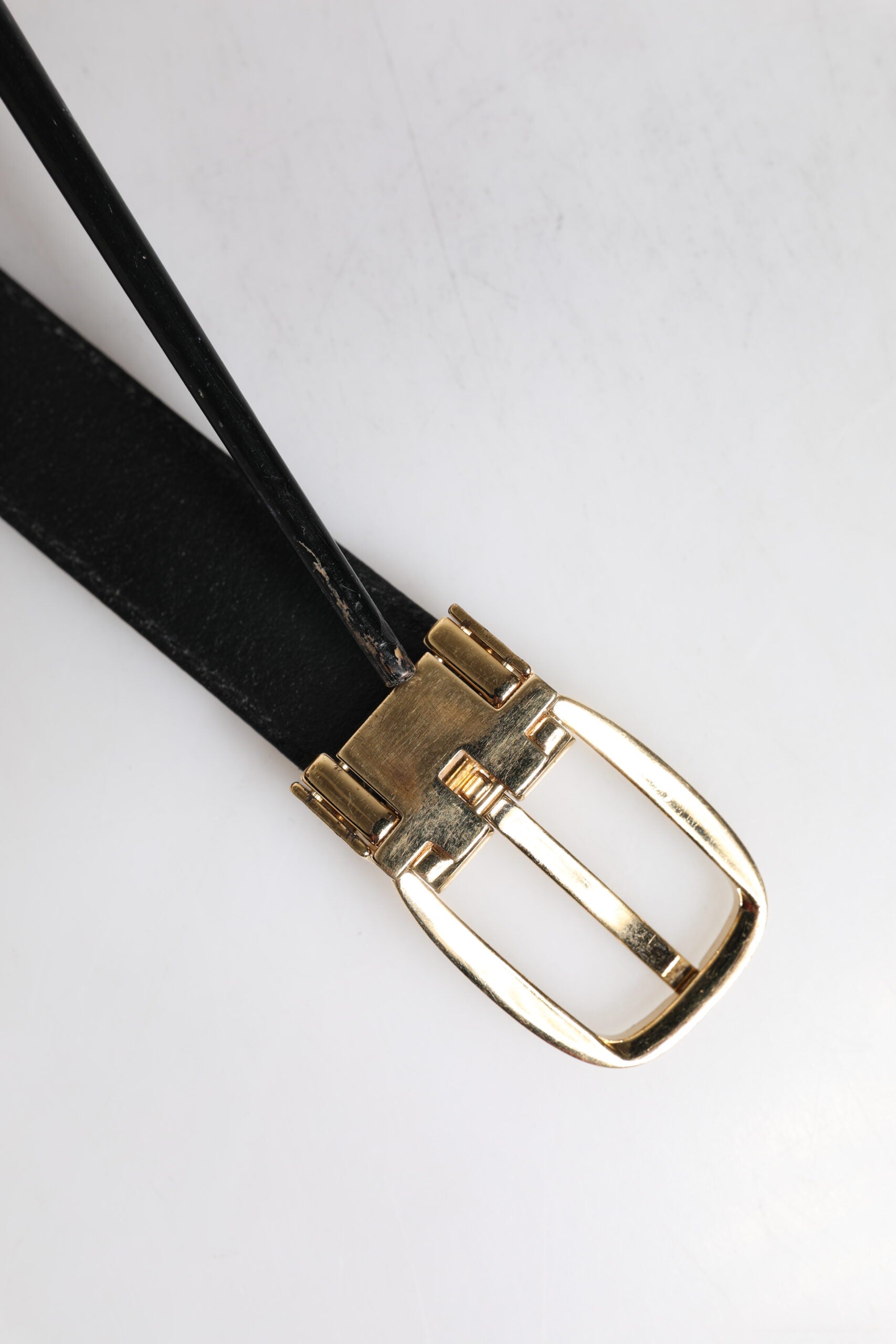 Dolce & Gabbana Blue Leather Metal Buckle Classic Belt