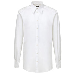 Dolce & Gabbana White Cotton Dress Shirt