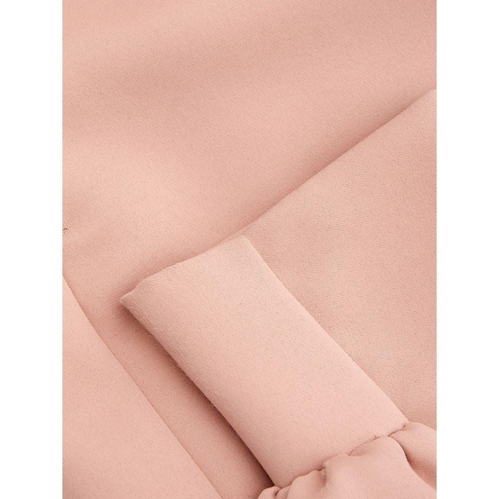 Eleganta rosa polyesterbyxor för kvinnor
