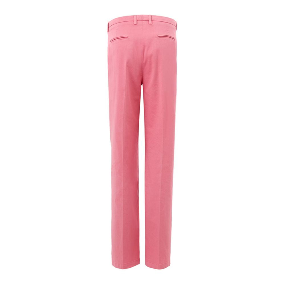 Eleganta rosa bomullsbyxor för sofistikerad stil