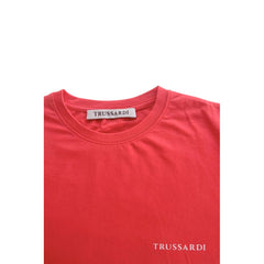 Trussardi Beachwear Red Cotton Men's T-Shirt
