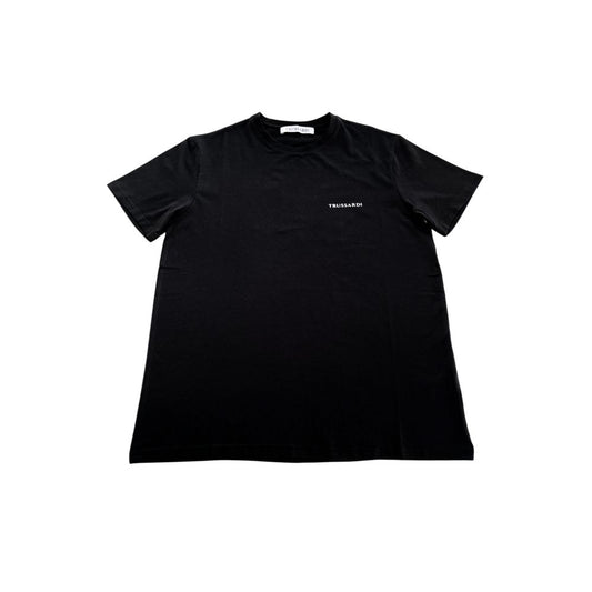 Trussardi Beachwear svart bomulls-T-skjorte for menn
