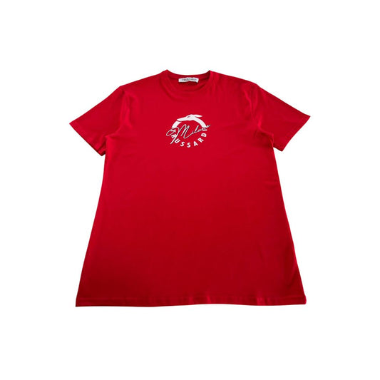 Trussardi Beachwear "Rød bomulls-T-skjorte for menn"
