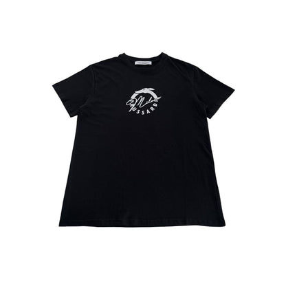Trussardi Beachwear svart bomulls-T-skjorte for menn