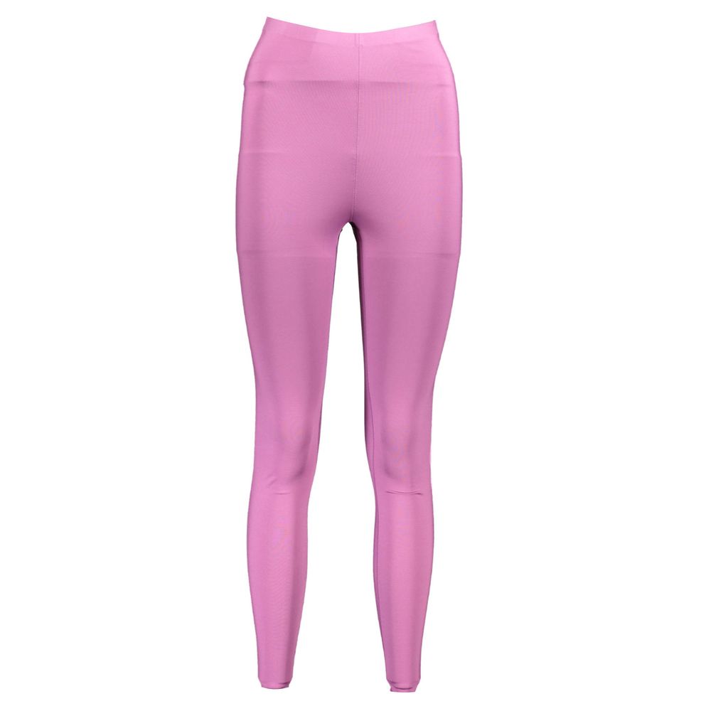 Lila polyesterleggings för kvinnor