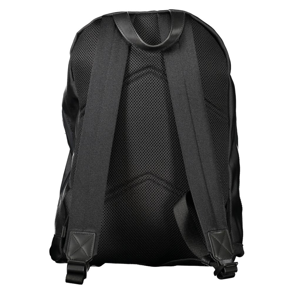 Svart polyester herrryggsäck