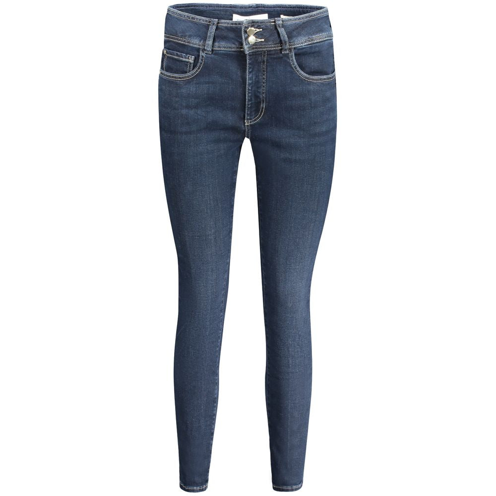 Blå bomullsjeans och byxor