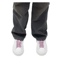 D.A.T.E Beige Leather Sneaker