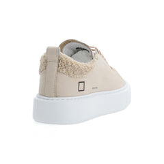D.A.T.E Beige Leather Sneaker
