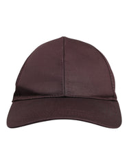 Dolce & Gabbana Brown Cotton DG Crown 6 Panels Baseball Cap