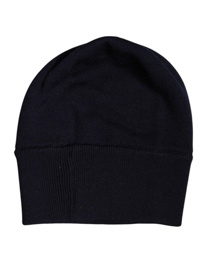 Dolce & Gabbana Black Wool #DGLovesLondon Winter Beanie Hat