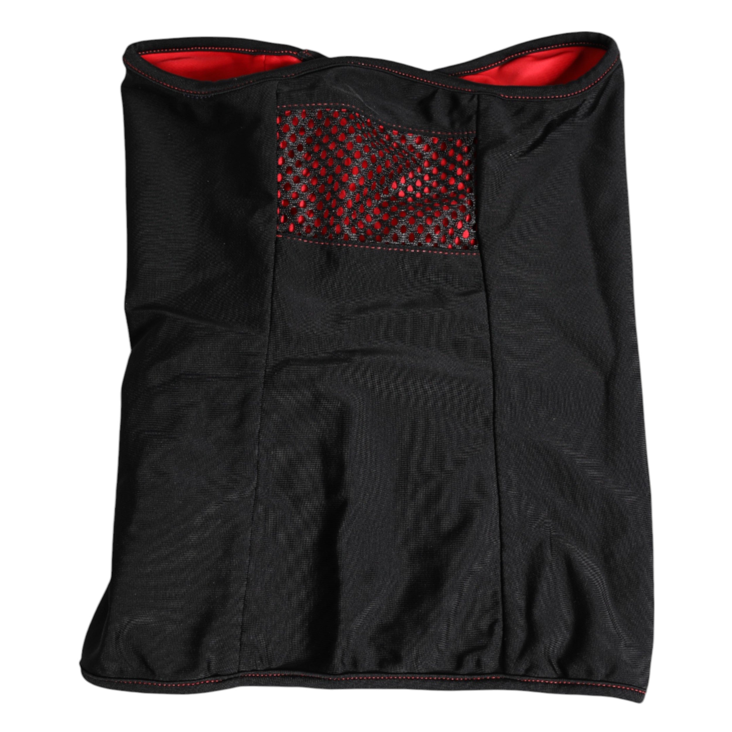 Svart strikket balaklava-skjerf i nylon