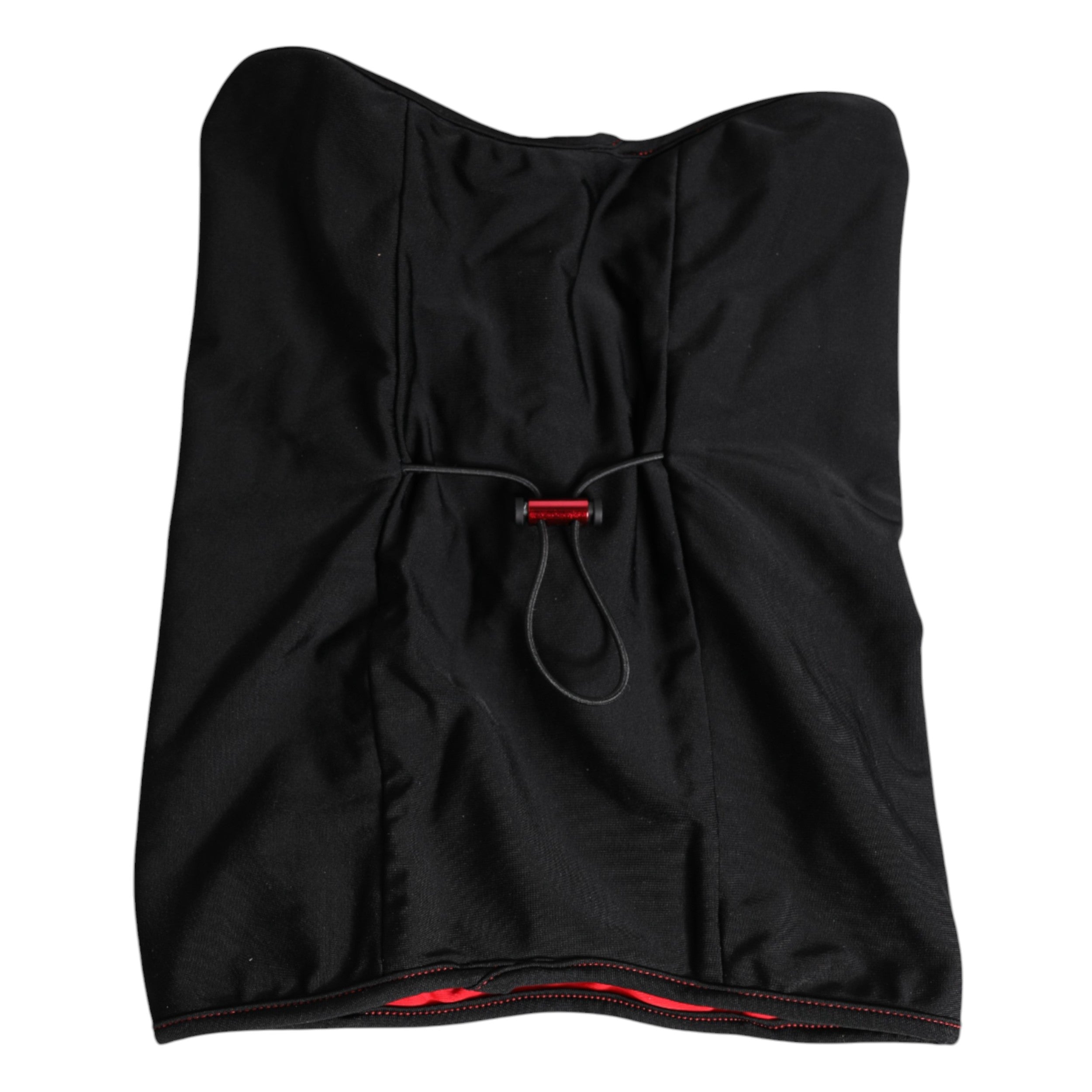 Svart strikket balaklava-skjerf i nylon