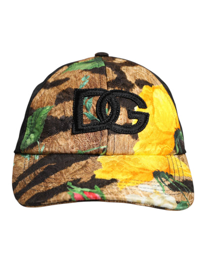 Dolce &amp; Gabbana Flerfarget DG Logo Patch 6 Panels Baseball Cap