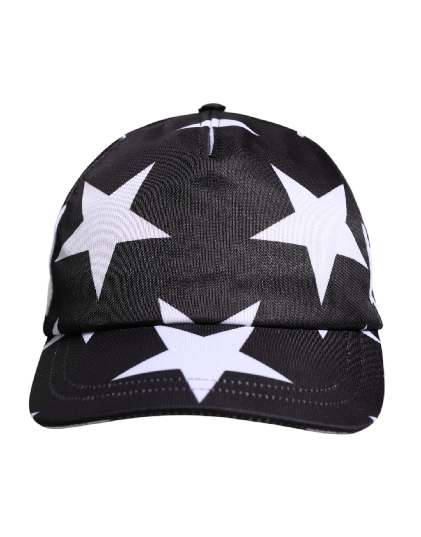 Dolce & Gabbana Black Star Print Polyester Baseball Cap