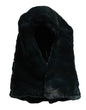 Dolce & Gabbana Black Weasel Fur Womens Beanie Hat