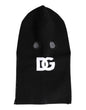 Dolce & Gabbana Black Cashmere Knitted Ski Mask Balaclava Hat