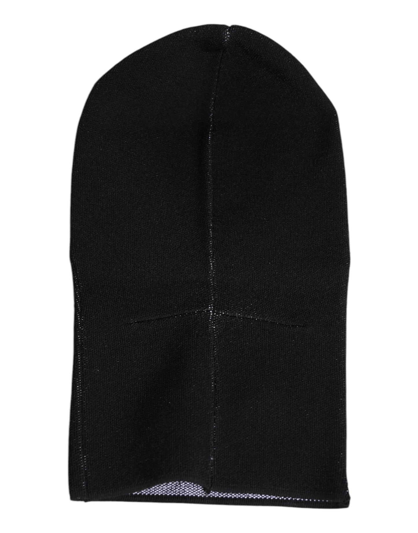 Dolce & Gabbana Black Cashmere Knitted Ski Mask Balaclava Hat