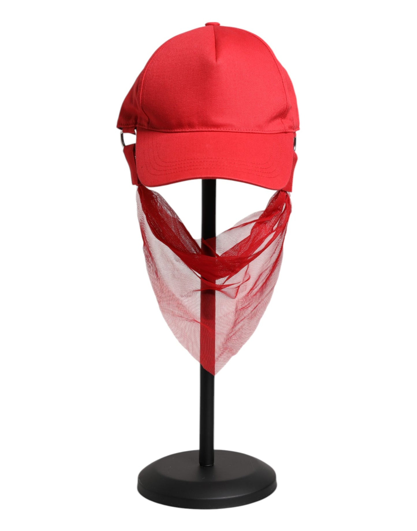 Dolce & Gabbana Red Cotton 6 Panels Women Baseball Cap