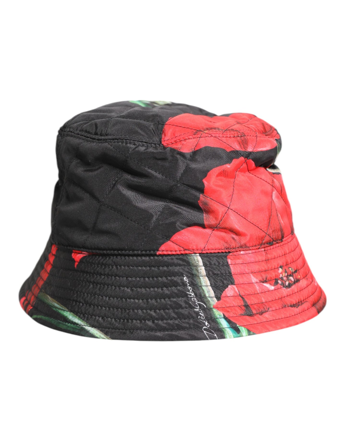 Dolce & Gabbana Multicolor DG Plaque Wide Brim Bucket Hat