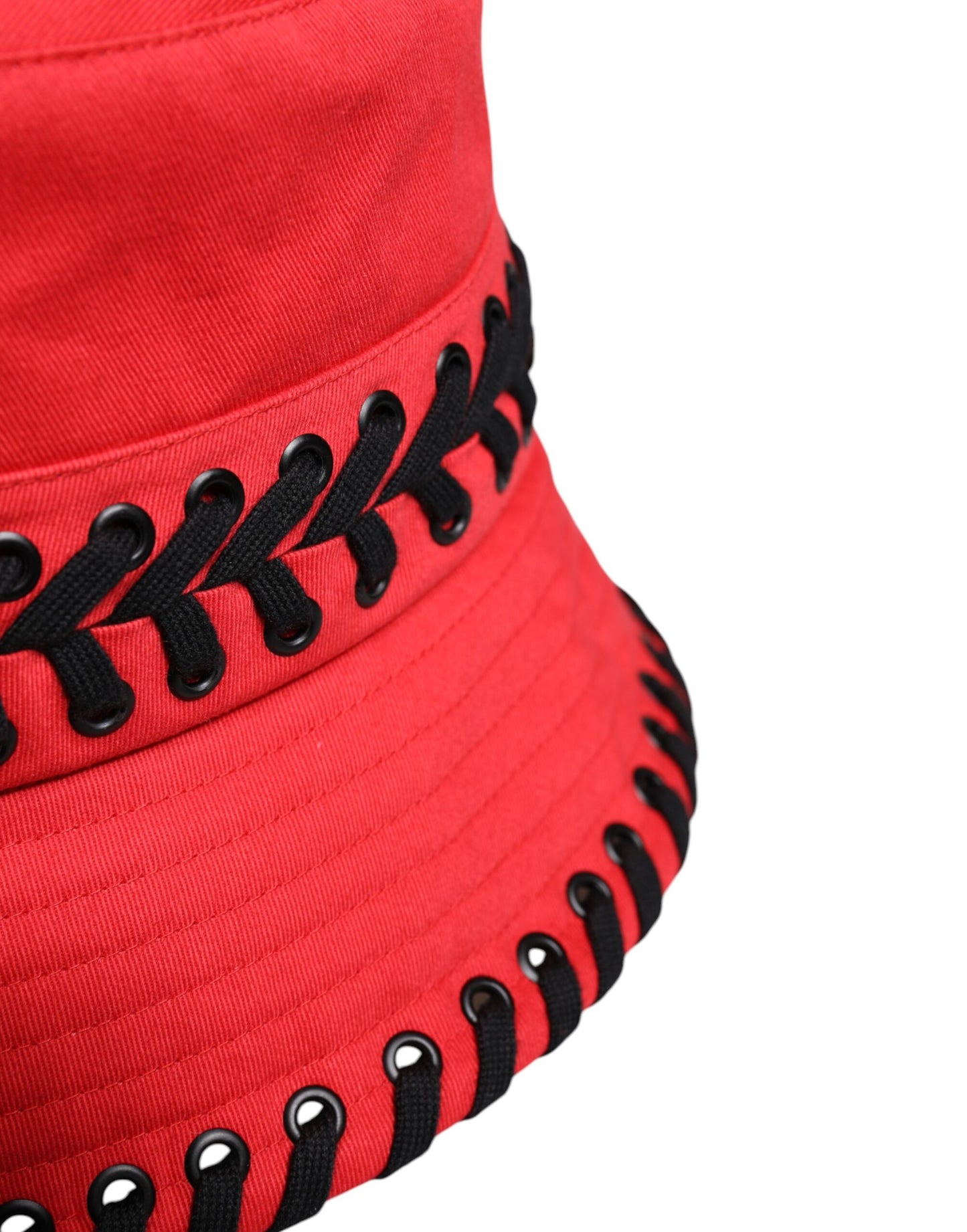 Dolce &amp; Gabbana Rød Blonde Polyester Bred Bremst Bøttehatt