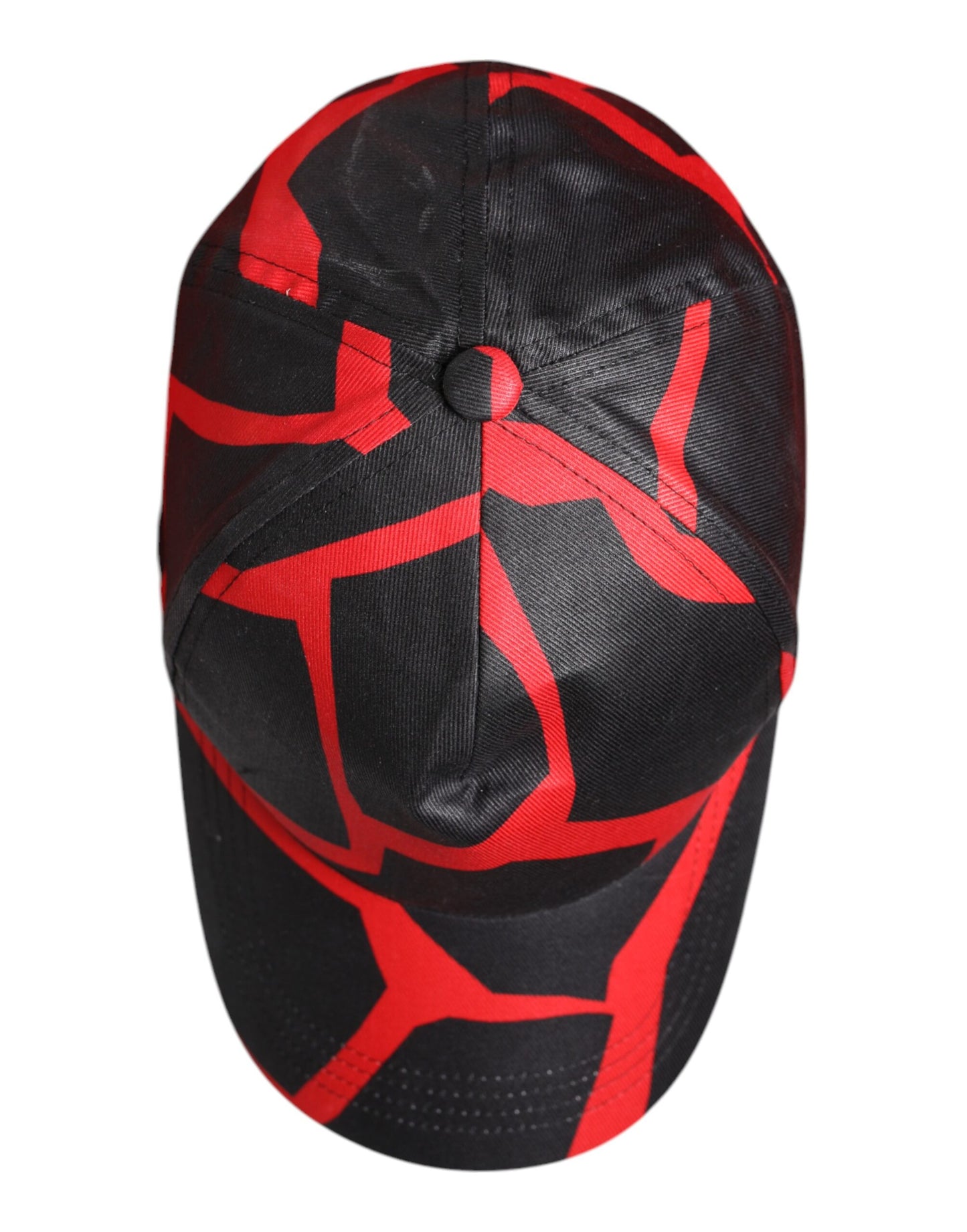 Dolce &amp; Gabbana Rød Svart Blonde Tyll Bomull Baseballcaps