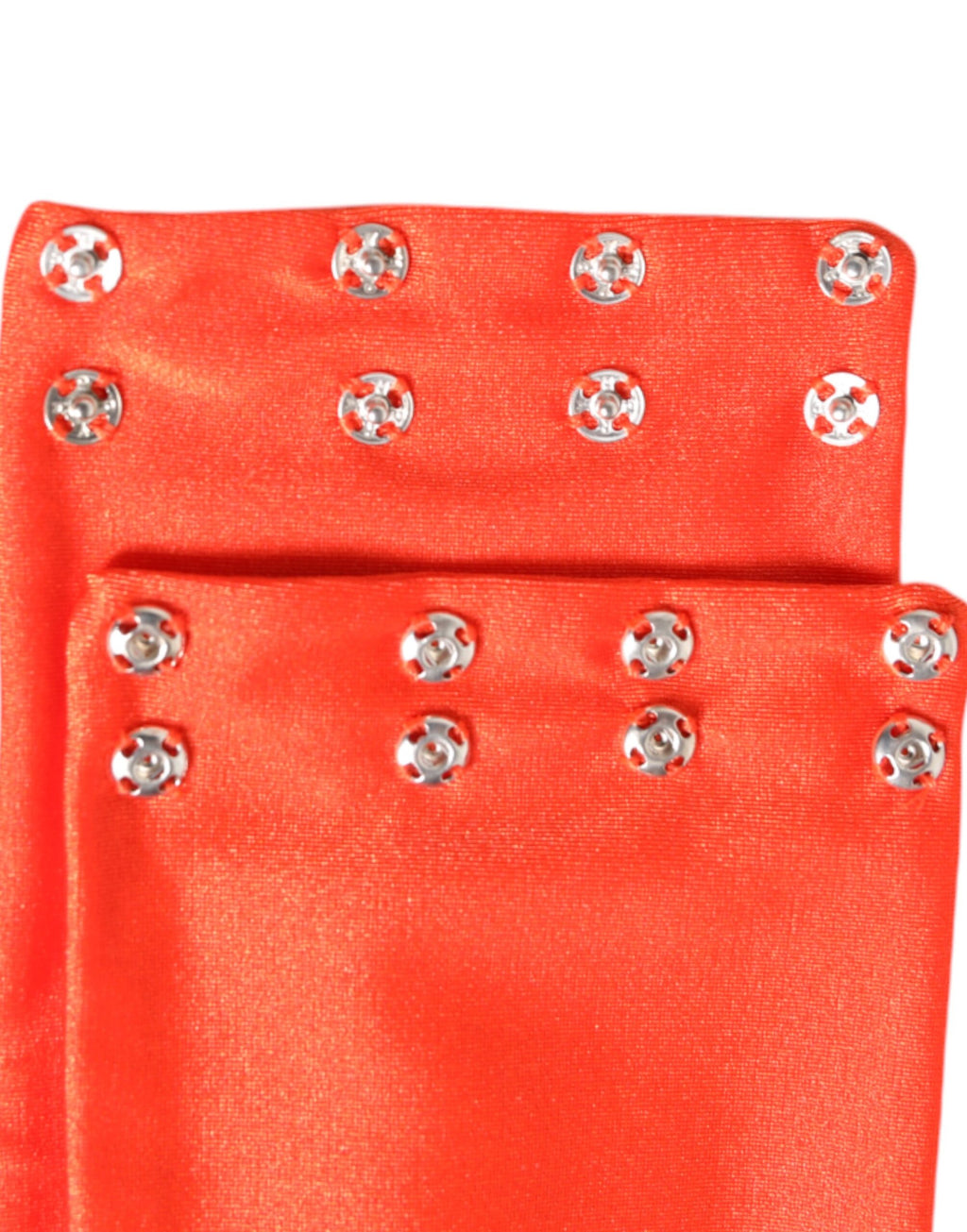 Orange nylon stretchig halsduk för kvinnor