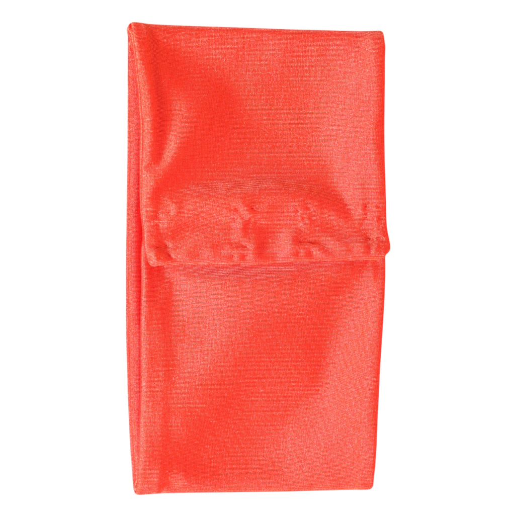 Orange nylon stretchig halsduk för kvinnor