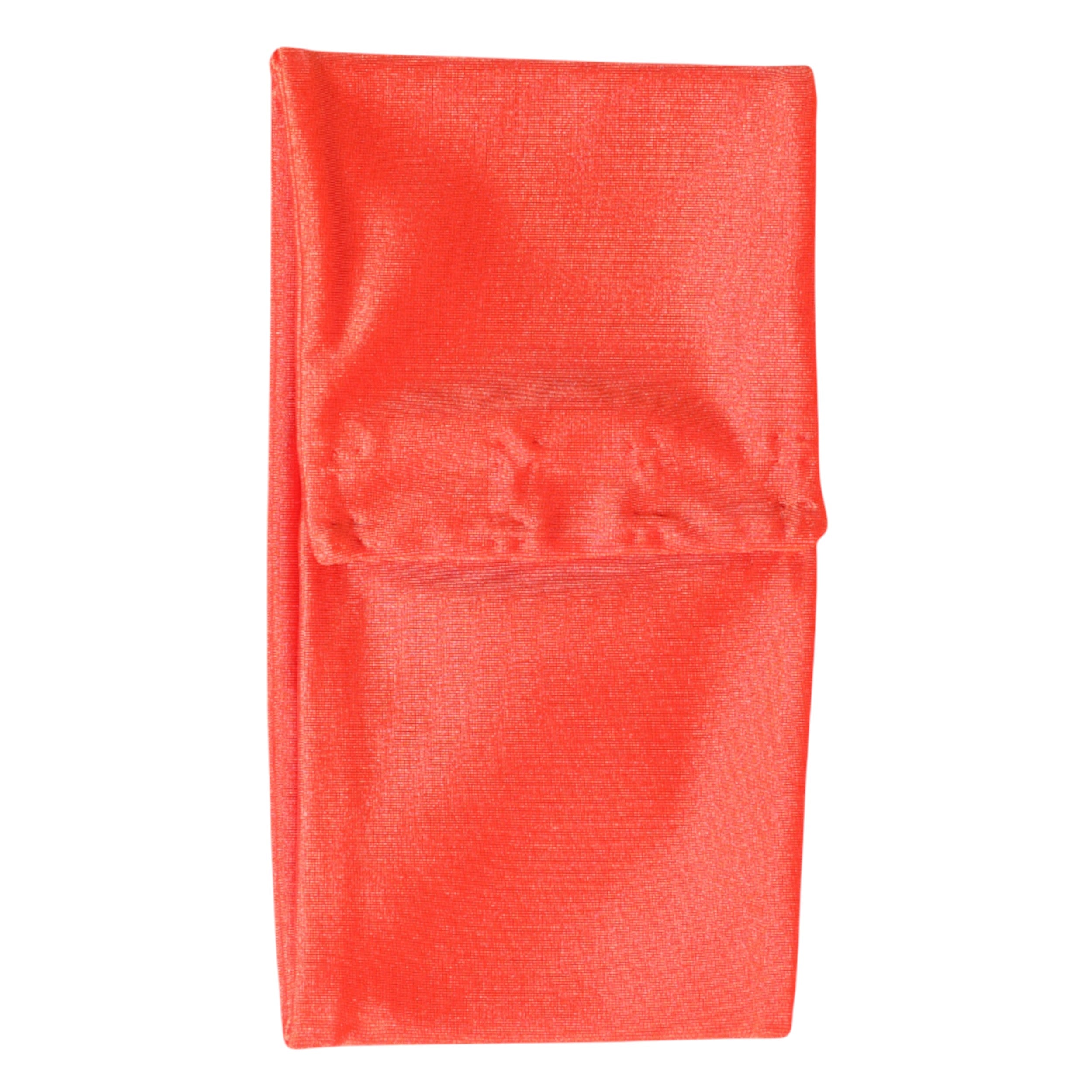 Oransje nylon stretch halsvarmerskjerf til kvinner