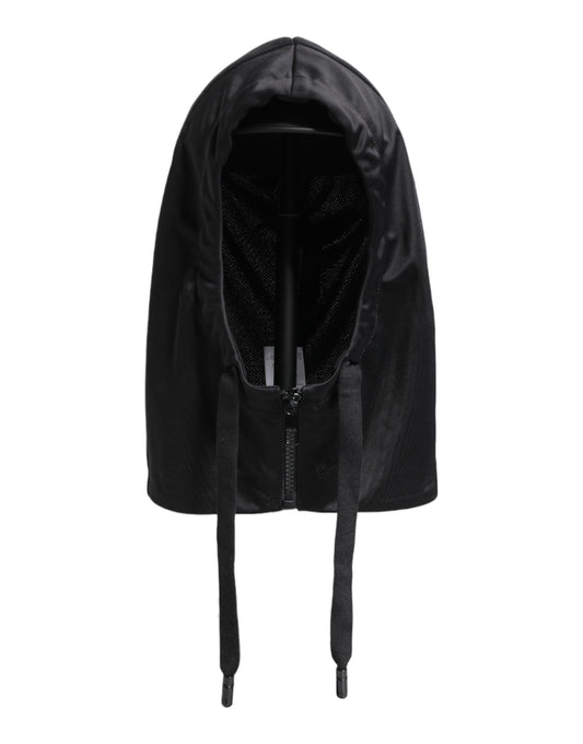 Dolce &amp; Gabbana Svart Polyester Helhodeomslagshatt