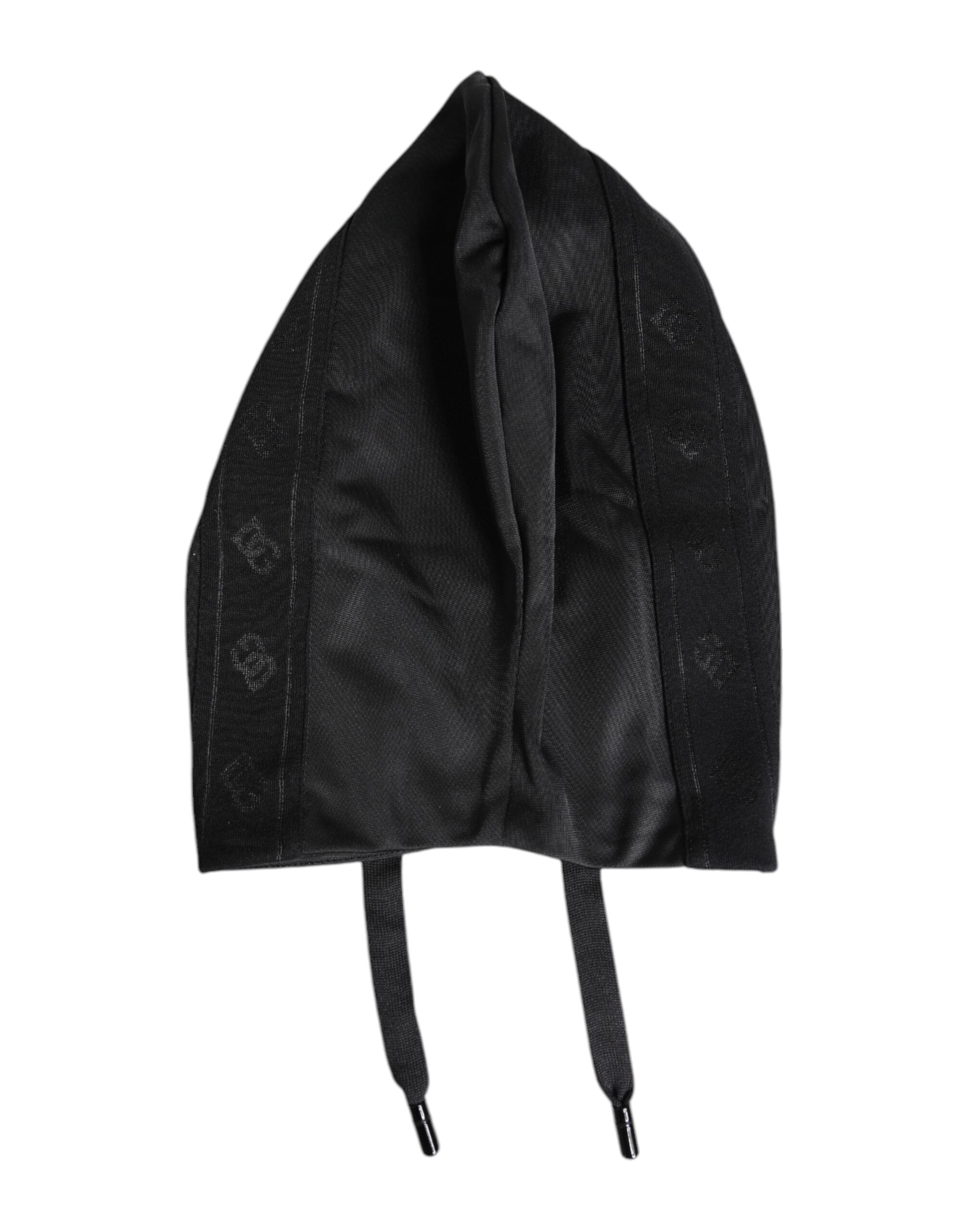 Dolce & Gabbana Black Polyester Whole Head Wrap Hat
