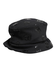 Dolce & Gabbana Black DG Monogram Polyester Jacquard Bucket Hat