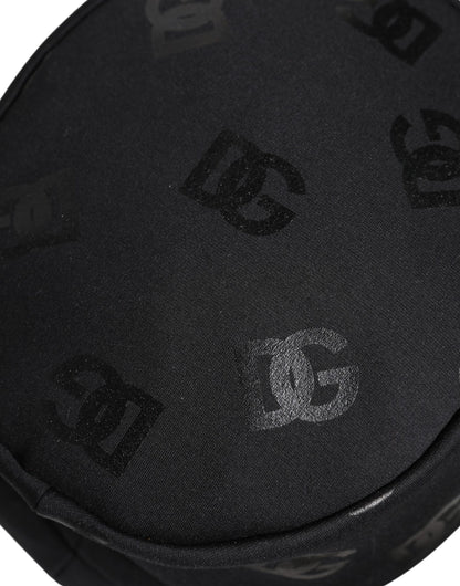Dolce &amp; Gabbana svart DG monogram polyester jacquard bøttehatt