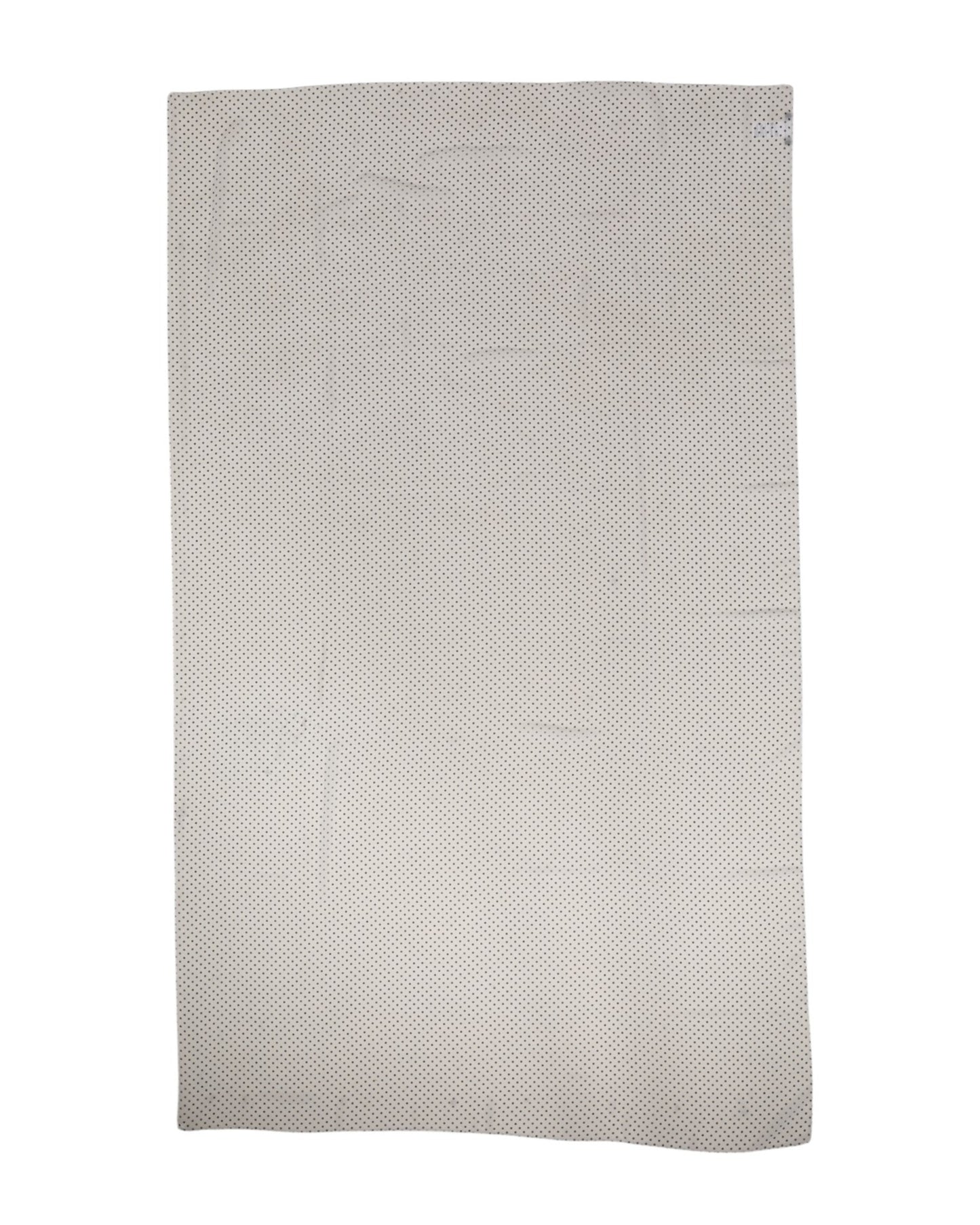 Dolce &amp; Gabbana Hvitt Polkadot Polyester Wrap Sjal Skjerf