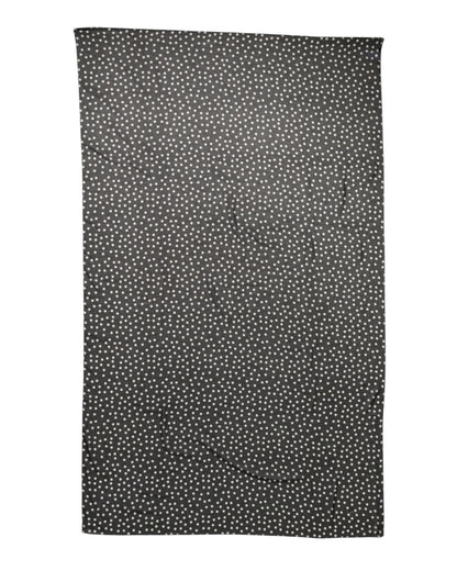 Dolce &amp; Gabbana Svart Polkadot Polyester Wrap Sjal Skjerf