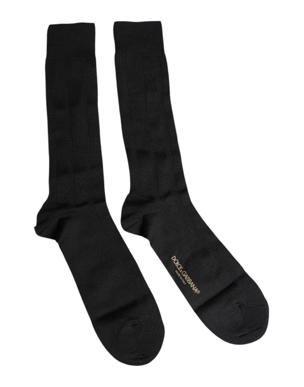 Svarte Stretch Logo Mid Legge Herresokker
